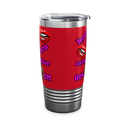 hoes b4 bros - Ringneck Tumbler, 20oz (dark red)