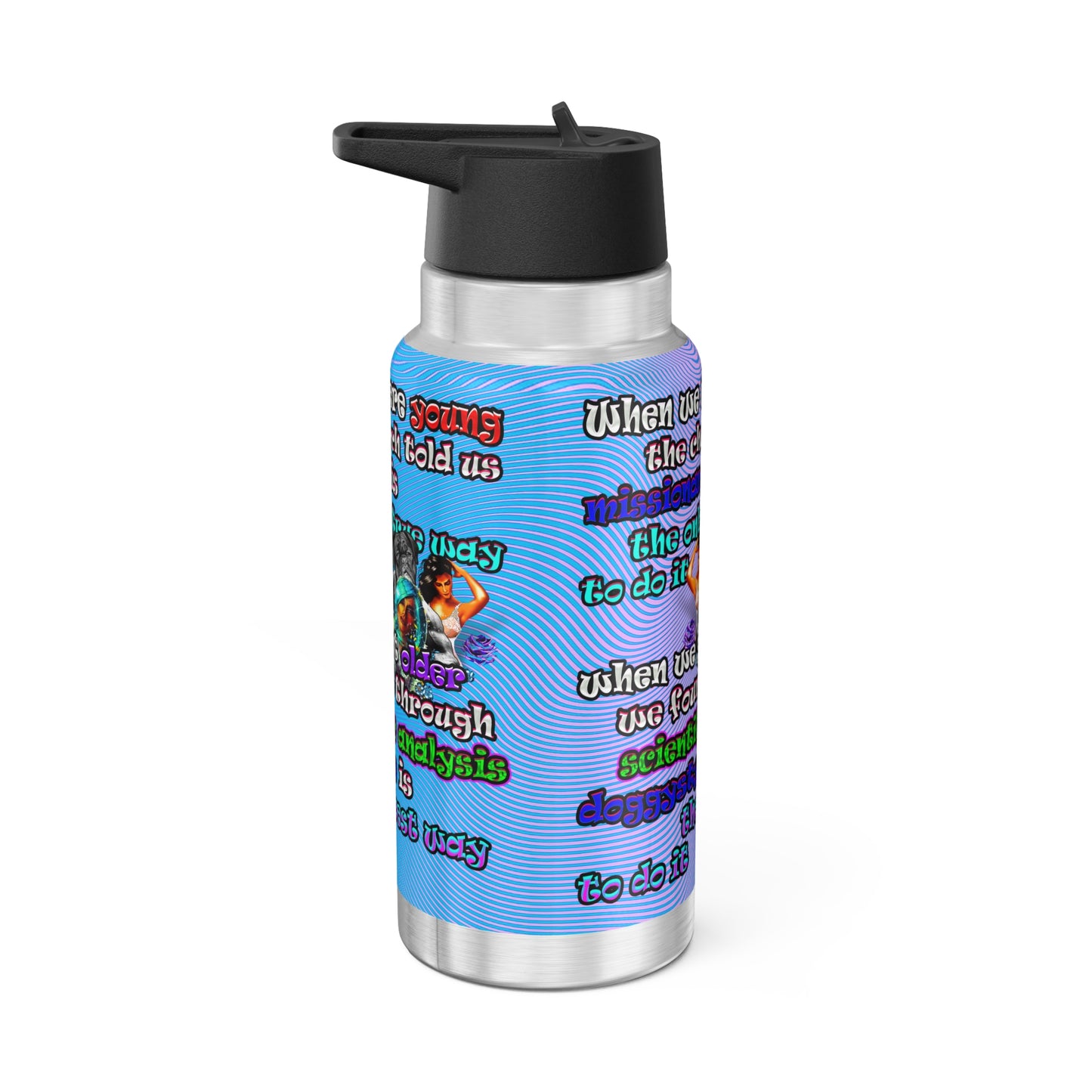 doggystyle - Gator Tumbler, 32oz  (light blue-purple wave)