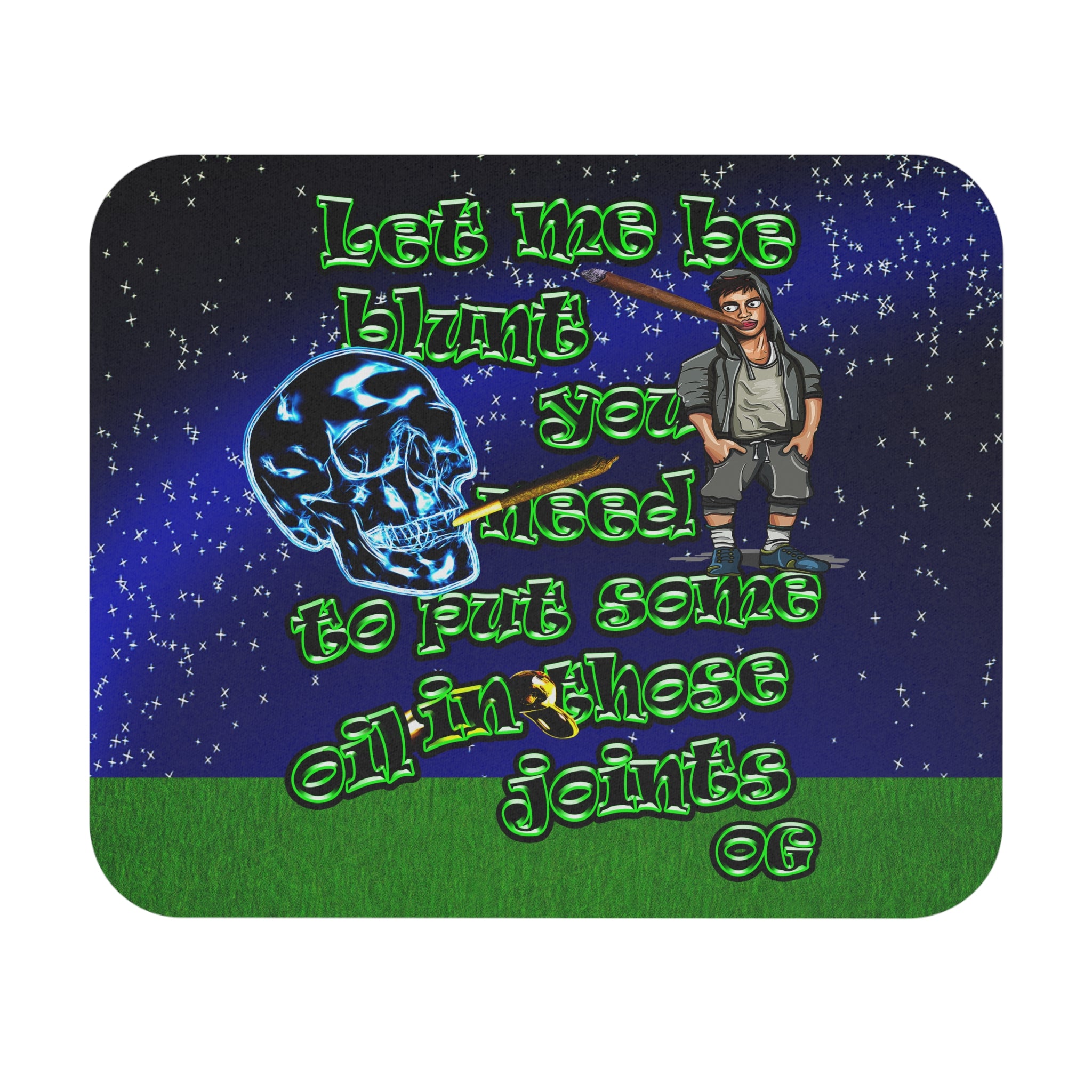 og - Mouse Pad (Rectangle) ('snoops' background)