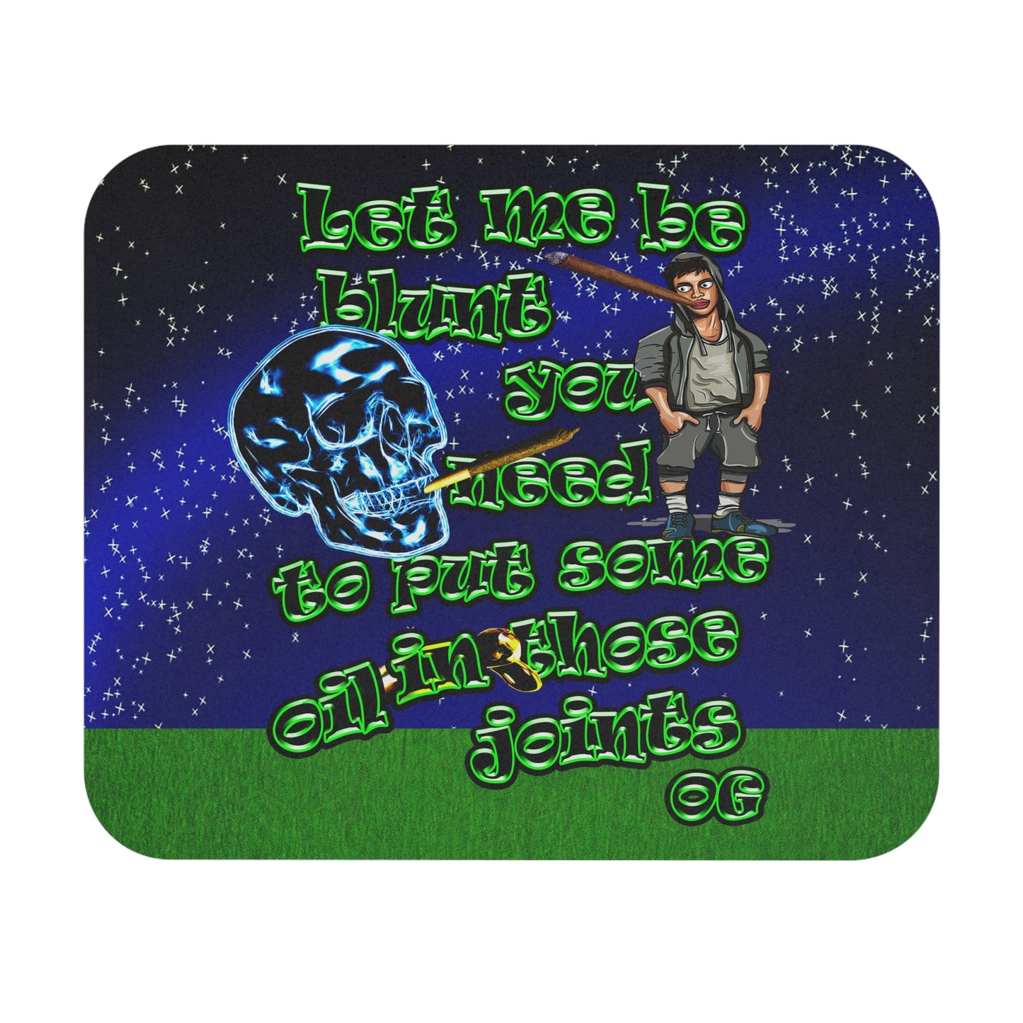 og - Mouse Pad (Rectangle) ('snoops' background)