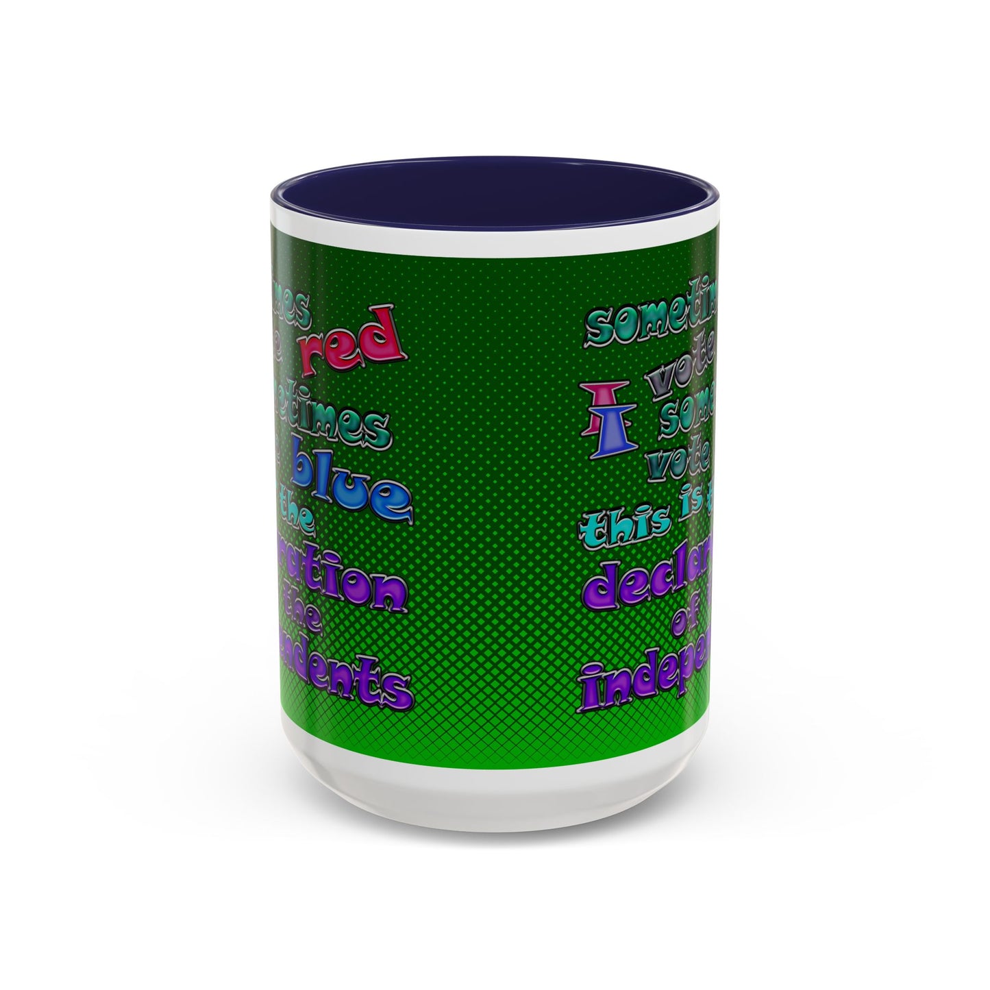declaration of the independents - Accent Mug (logo green)