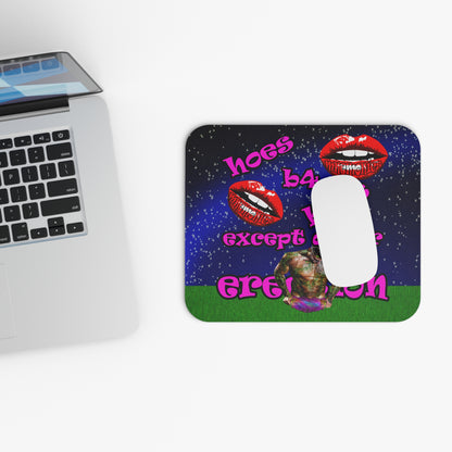 hoes b4 bros - Mouse Pad (Rectangle) ('snoops' background)