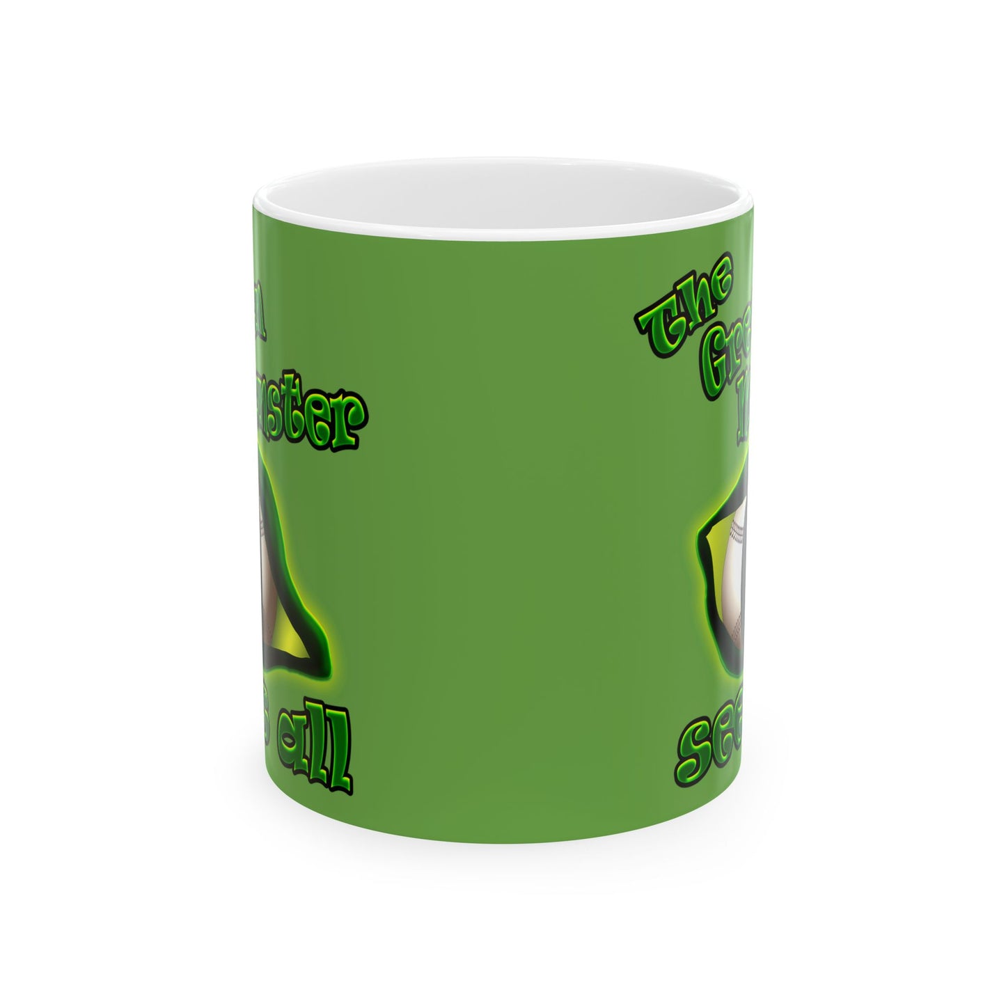 green monster - White Mug (green)