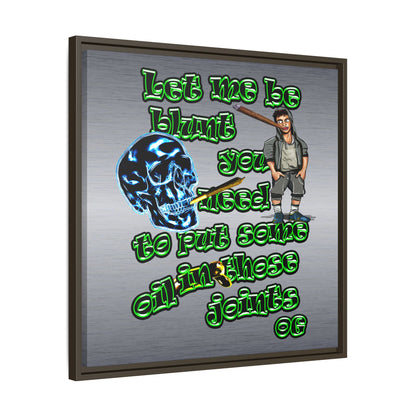 og - framed canvas art (brushed nickel)