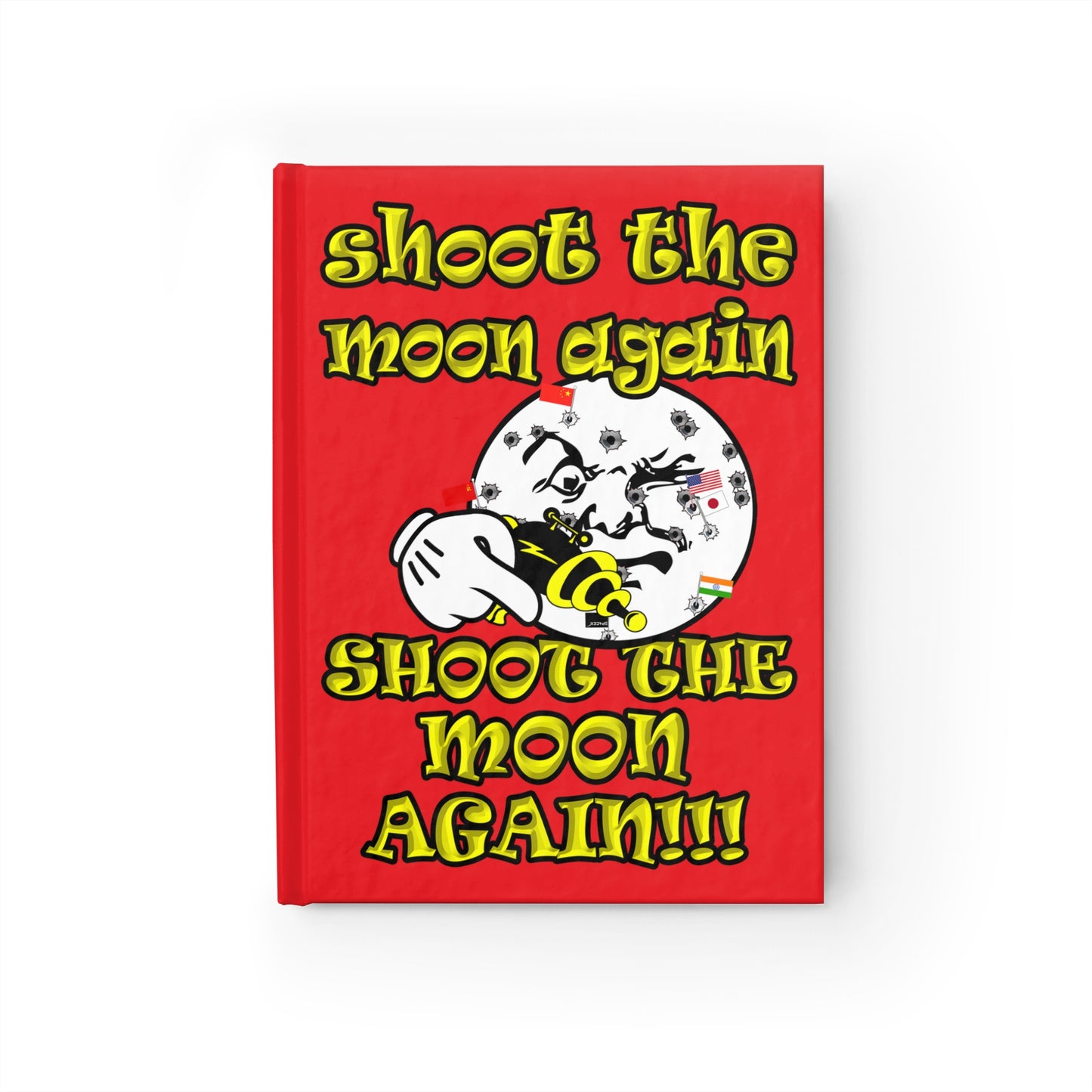 shoot the moon again - journal-blank (red)