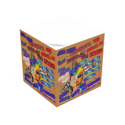 drop the beat - note cube (light brown)