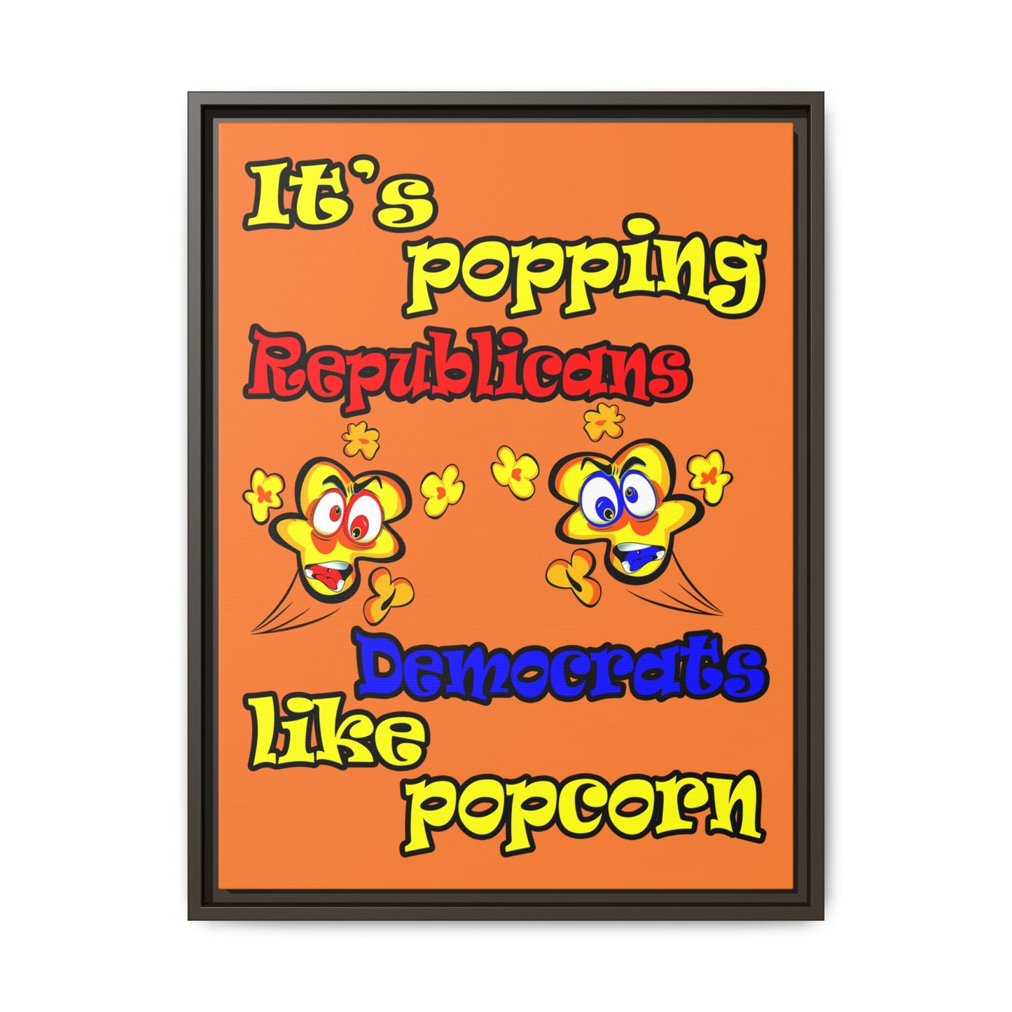 popping like popcorn - framed canvas art (crusta)