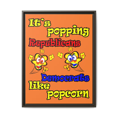 popping like popcorn - framed canvas art (crusta)