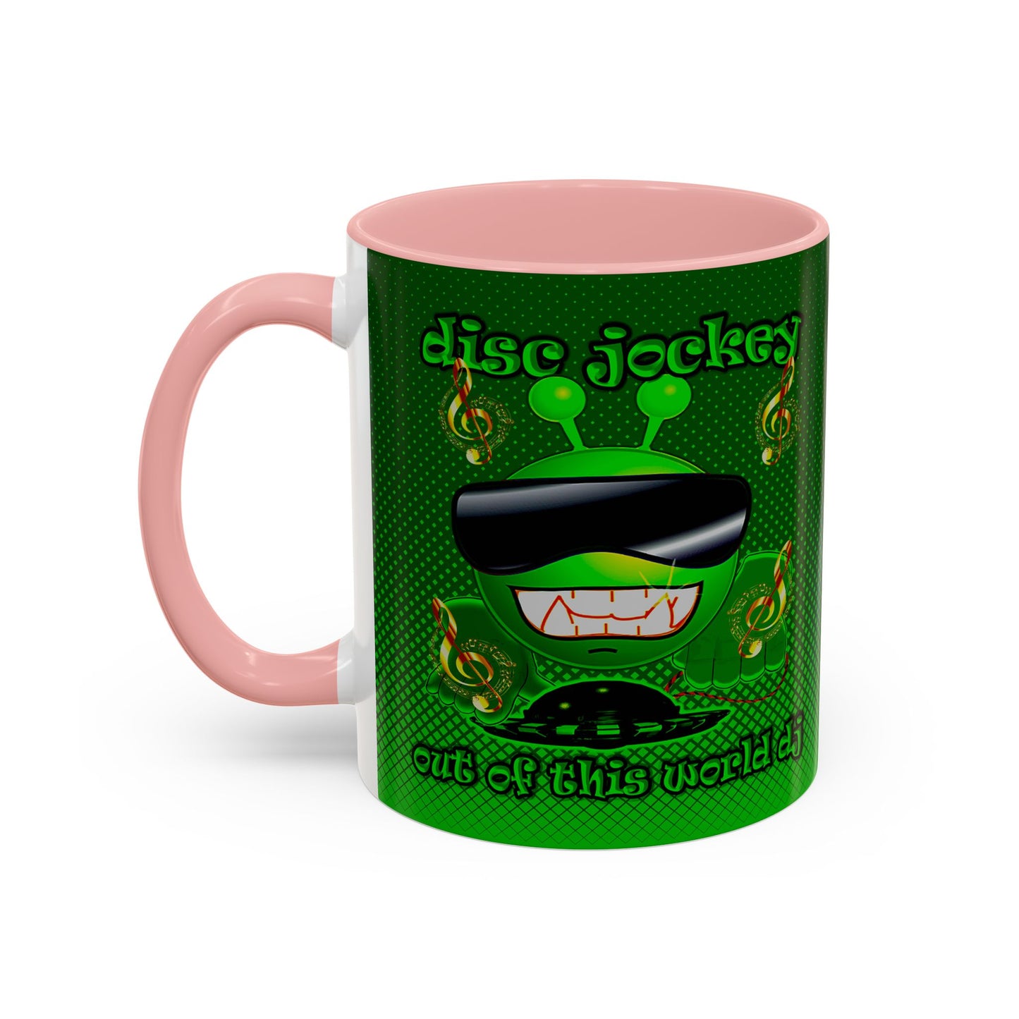 disc jockey - Accent Mug (logo green)