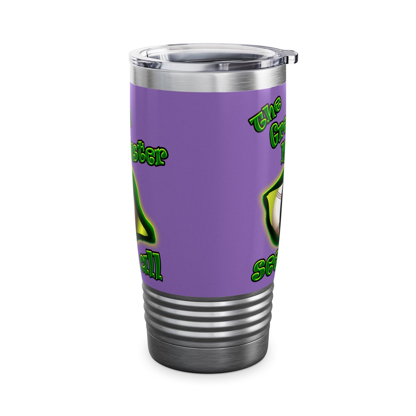 green monster - Ringneck Tumbler, 20oz (light purple)