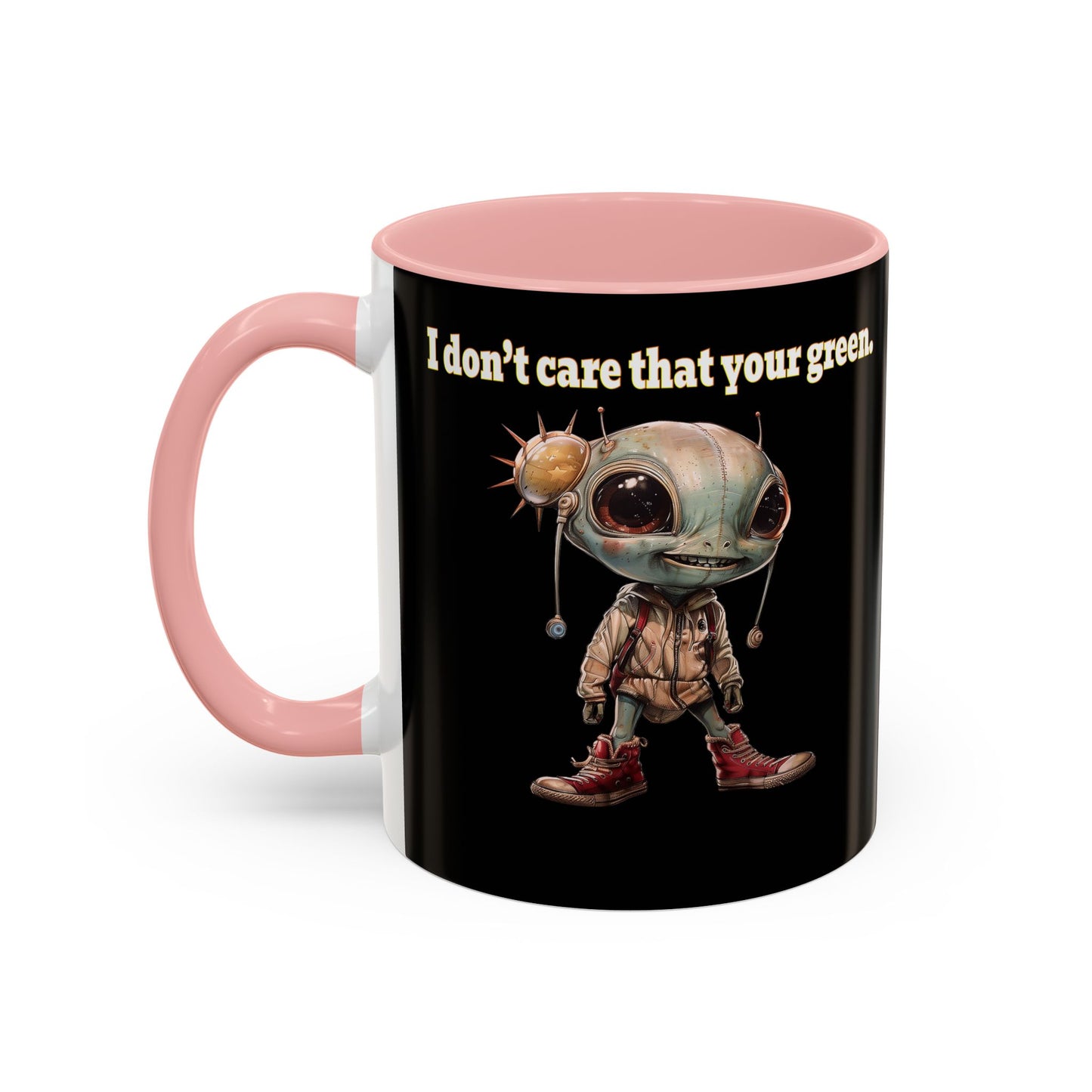 I don't care that your grey - Accent Mug (black)