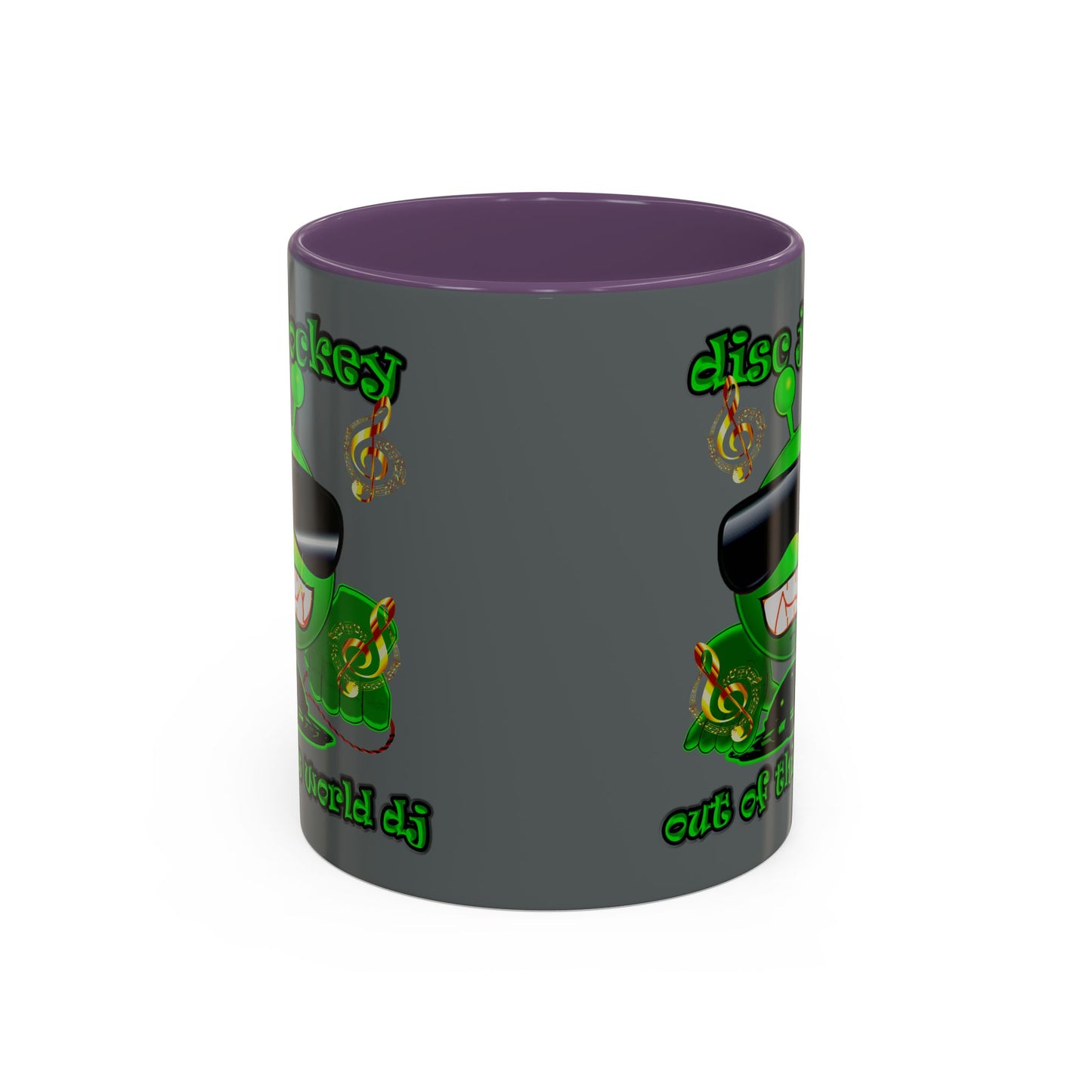 disc jockey - Accent Mug (dark grey)