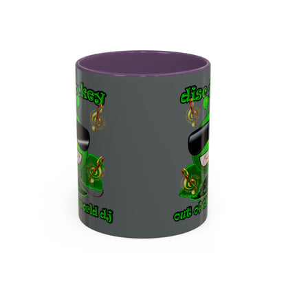 disc jockey - Accent Mug (dark grey)