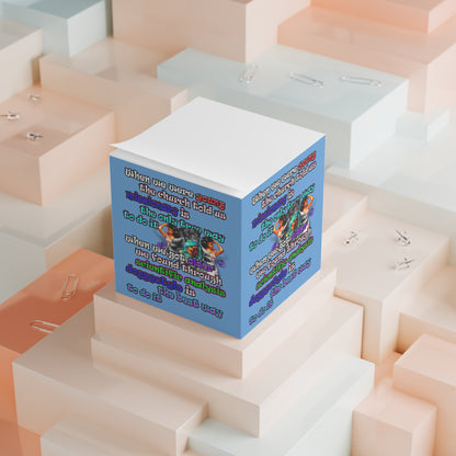 doggystyle - note cube (light blue)