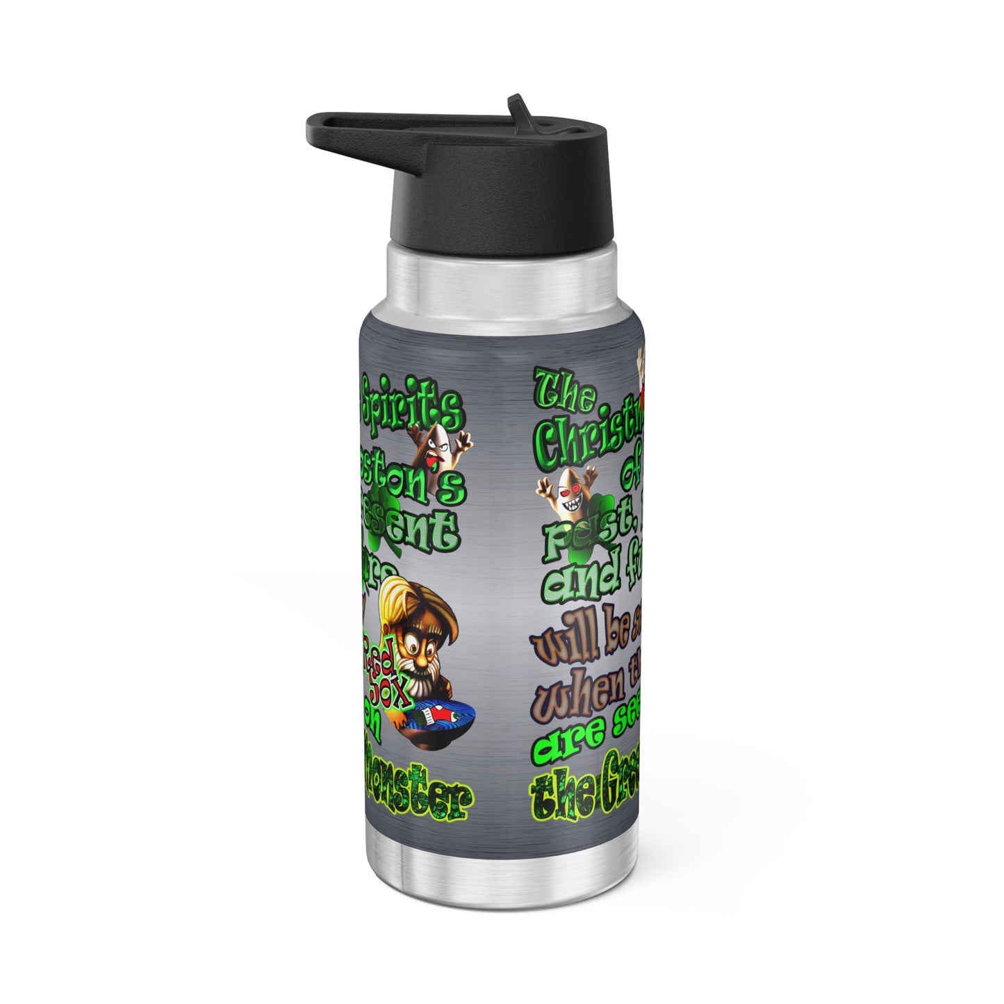 christmas spirits of boston - Gator Tumbler, 32oz  (brushed nickel)