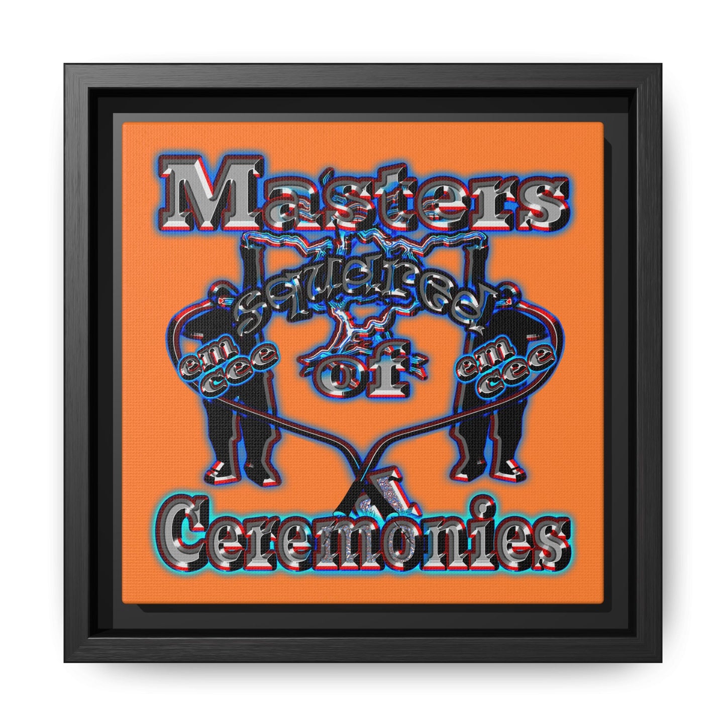 em cee squared - framed canvas art (crusta)