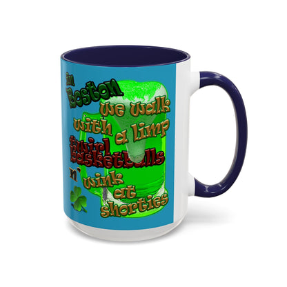 celtics logo - Accent Mug (turquoise)
