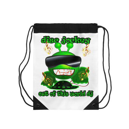 disc jockey - Drawstring Bag (white)