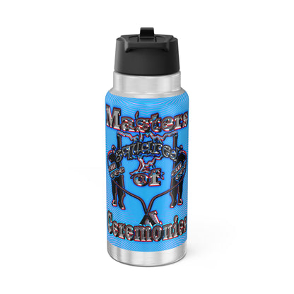 em cee squared - Gator Tumbler, 32oz (light blue-purple wave)