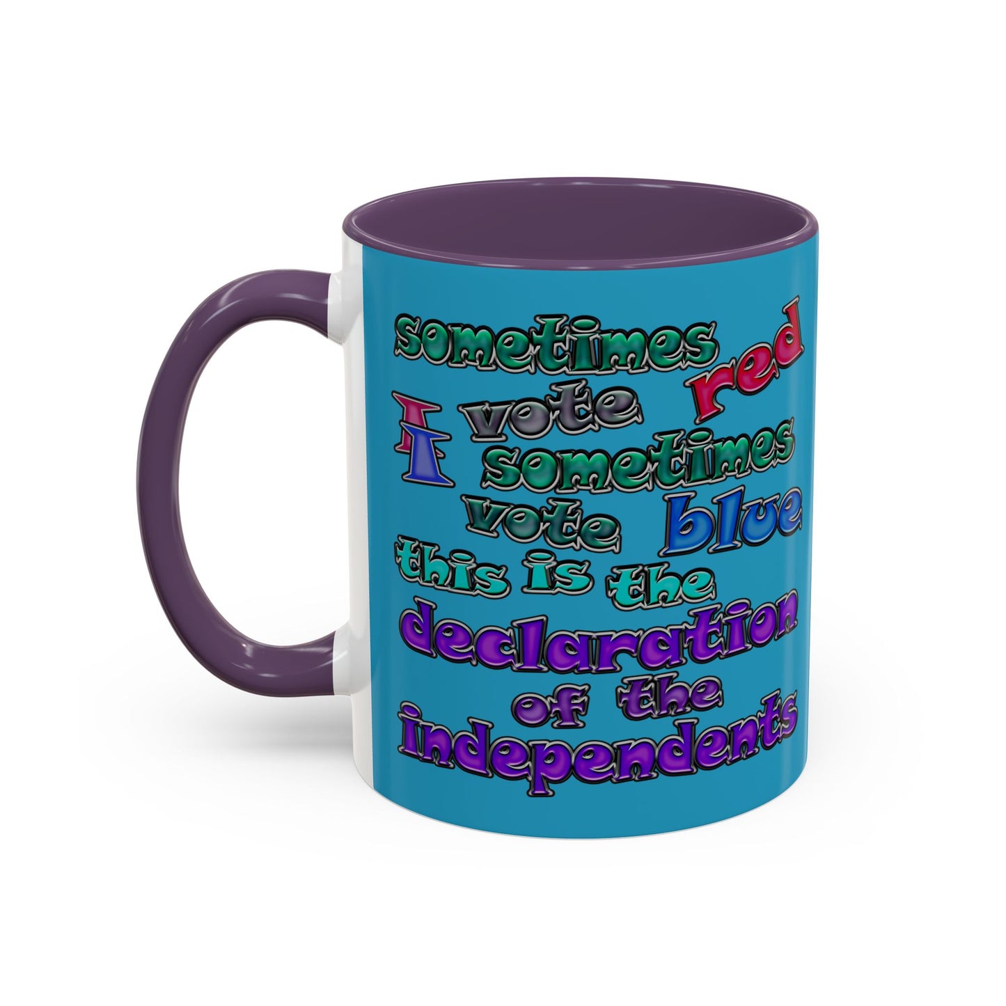 declaration of the independents - Accent Mug (turquoise)