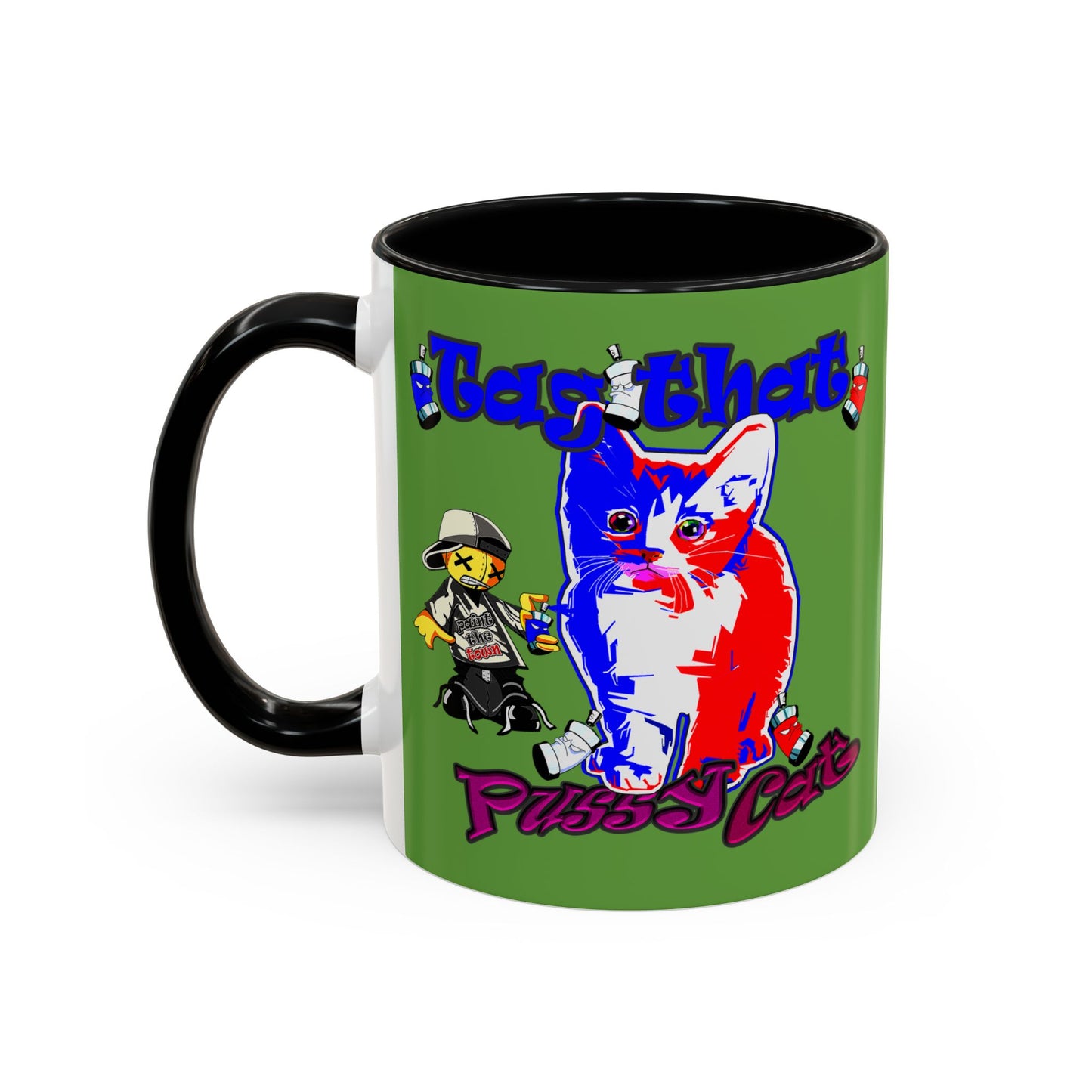 tag that - Accent Mug (green)