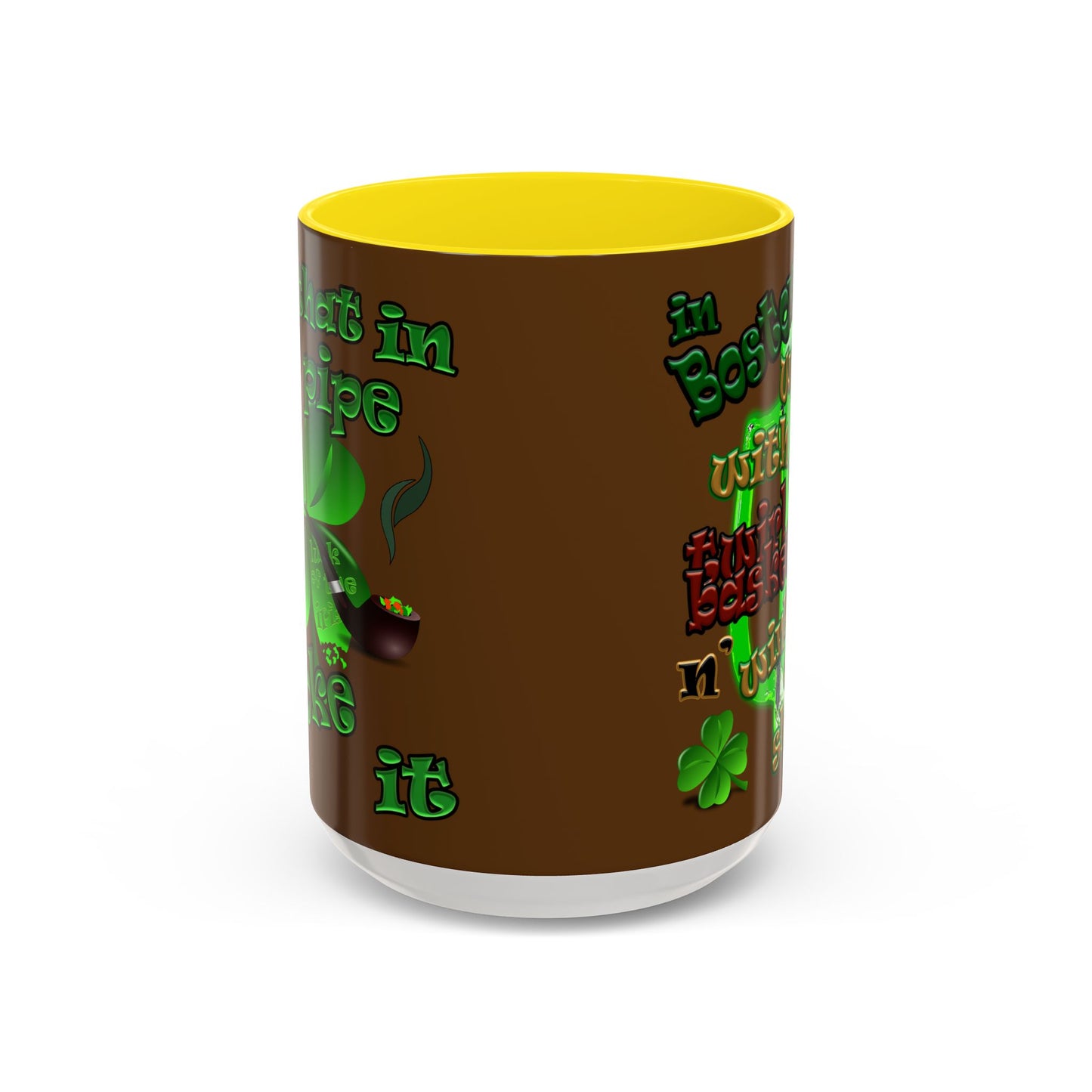 celtics logo - Accent Mug (brown)