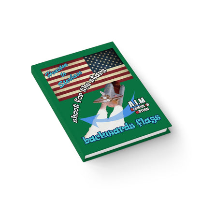 shoot for the stars - journal-lined (dark green)
