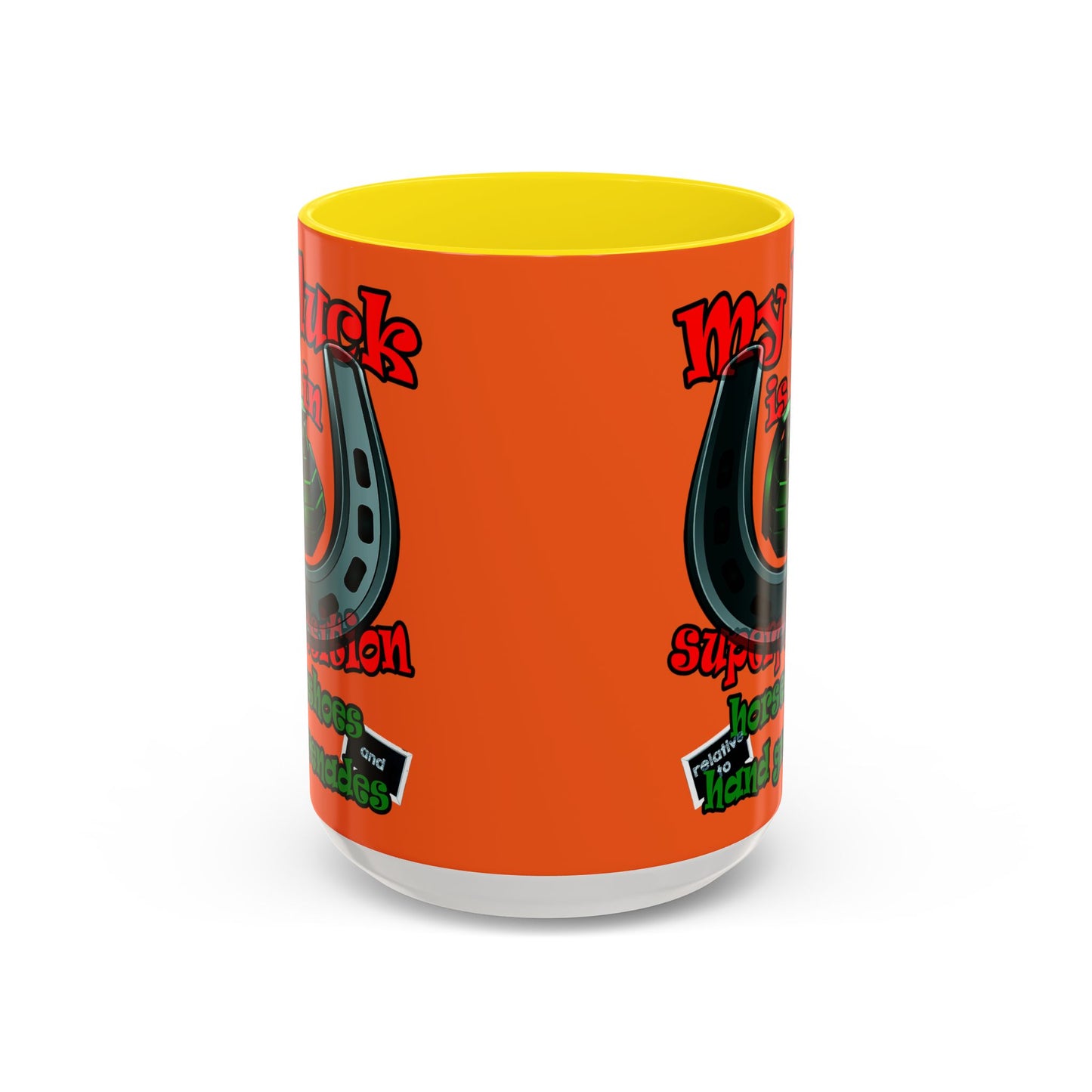 my luck - Accent Mug (orange)
