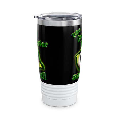 green monster - Ringneck Tumbler, 20oz (black)