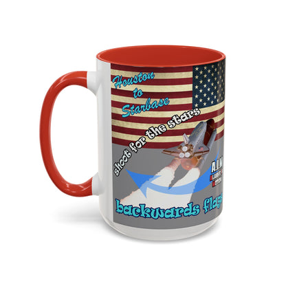 shoot for the stars - Accent Mug (grey)