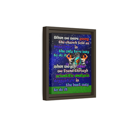 doggystyle - framed canvas art ('snoops' background)
