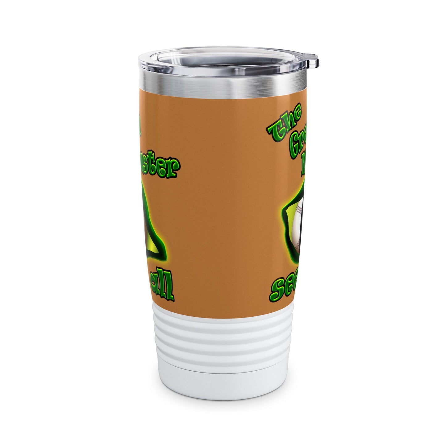 green monster - Ringneck Tumbler, 20oz (light brown)