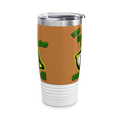green monster - Ringneck Tumbler, 20oz (light brown)