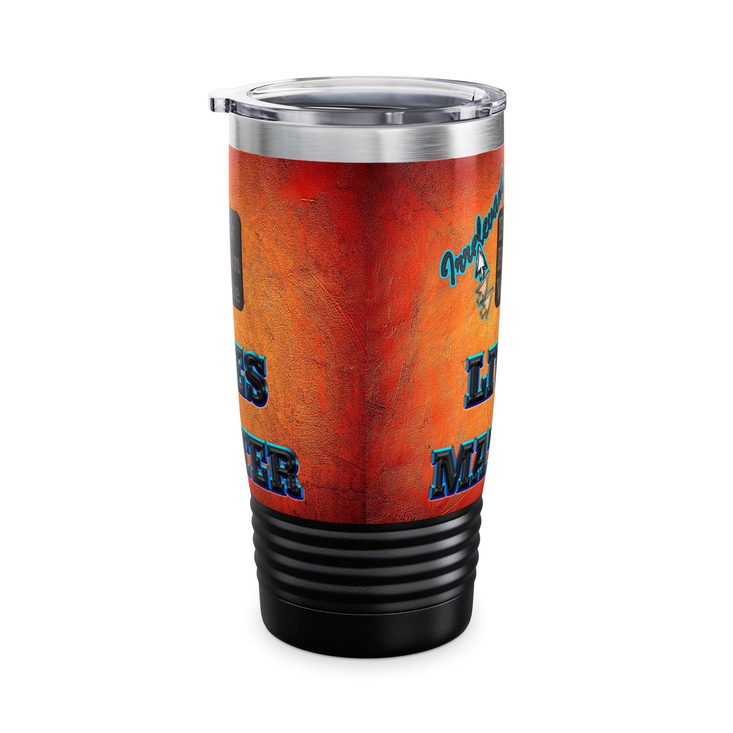 irrelevant - Ringneck Tumbler, 20oz (burnt orange)