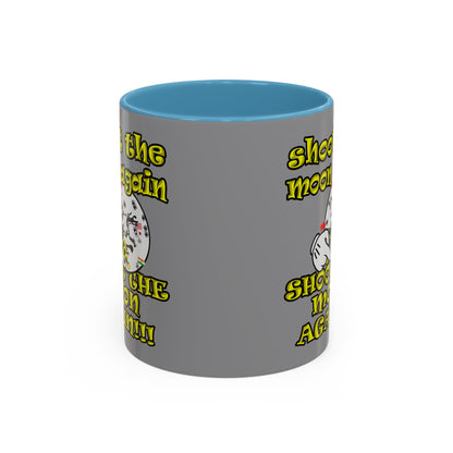 shoot the moon again - Accent Mug (grey)