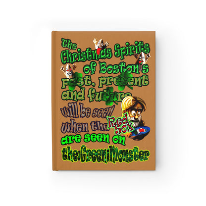 christmas spirits of boston - journal-lined (light brown)