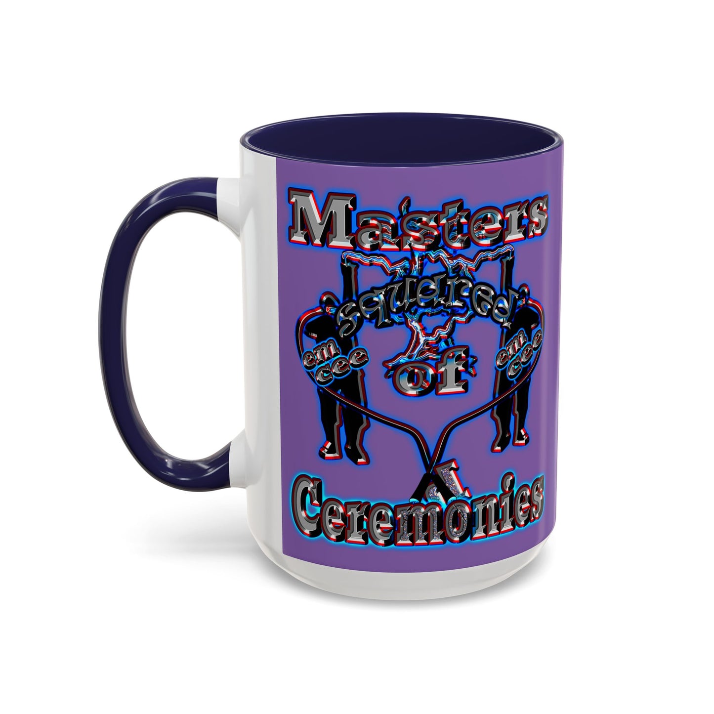 em cee squared - Accent Mug (light purple)