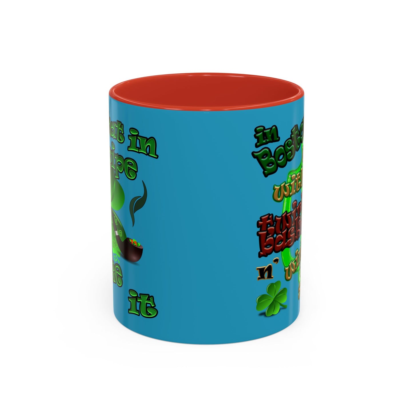celtics logo - Accent Mug (turquoise)