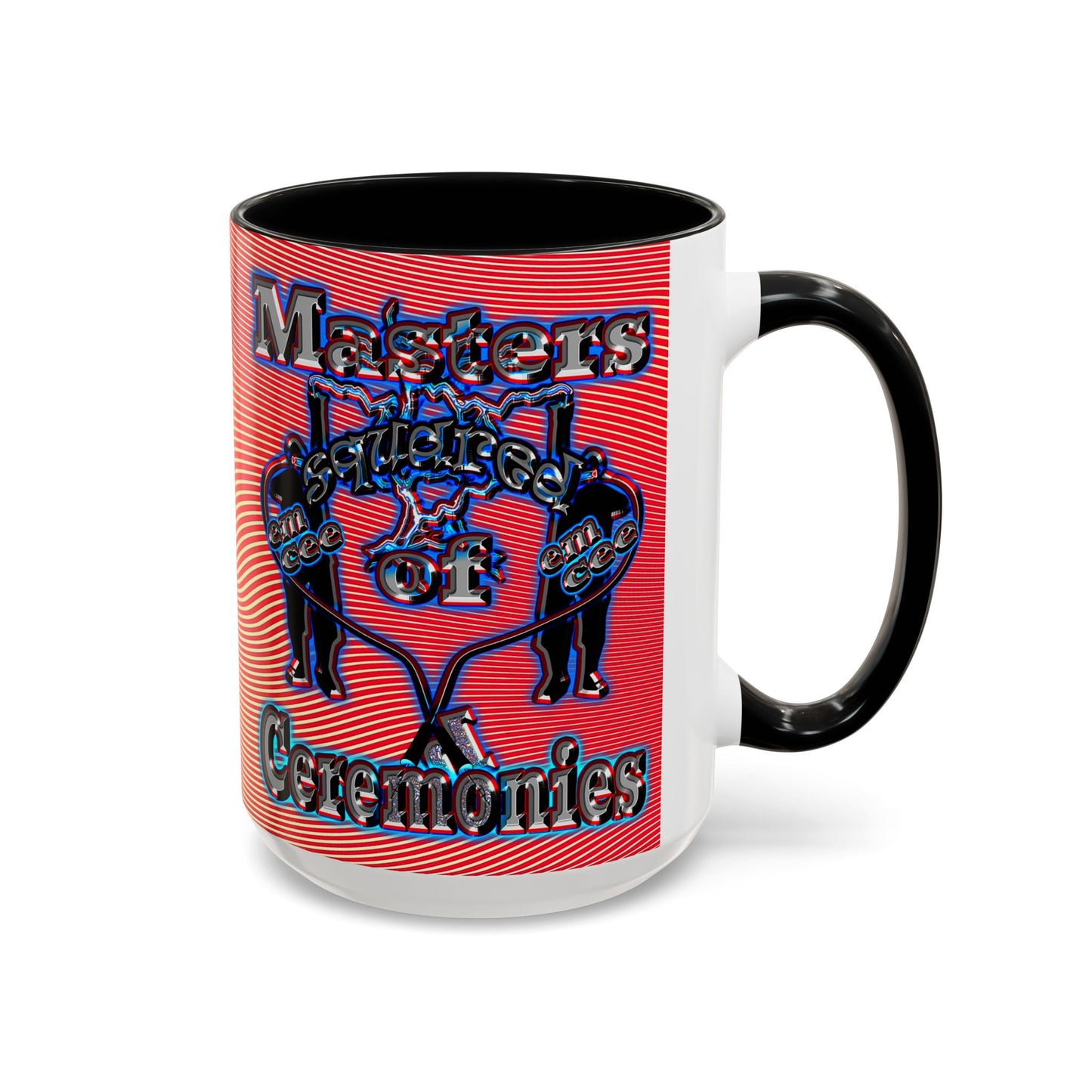 em cee squared - Accent Mug (yellow-orange wave)