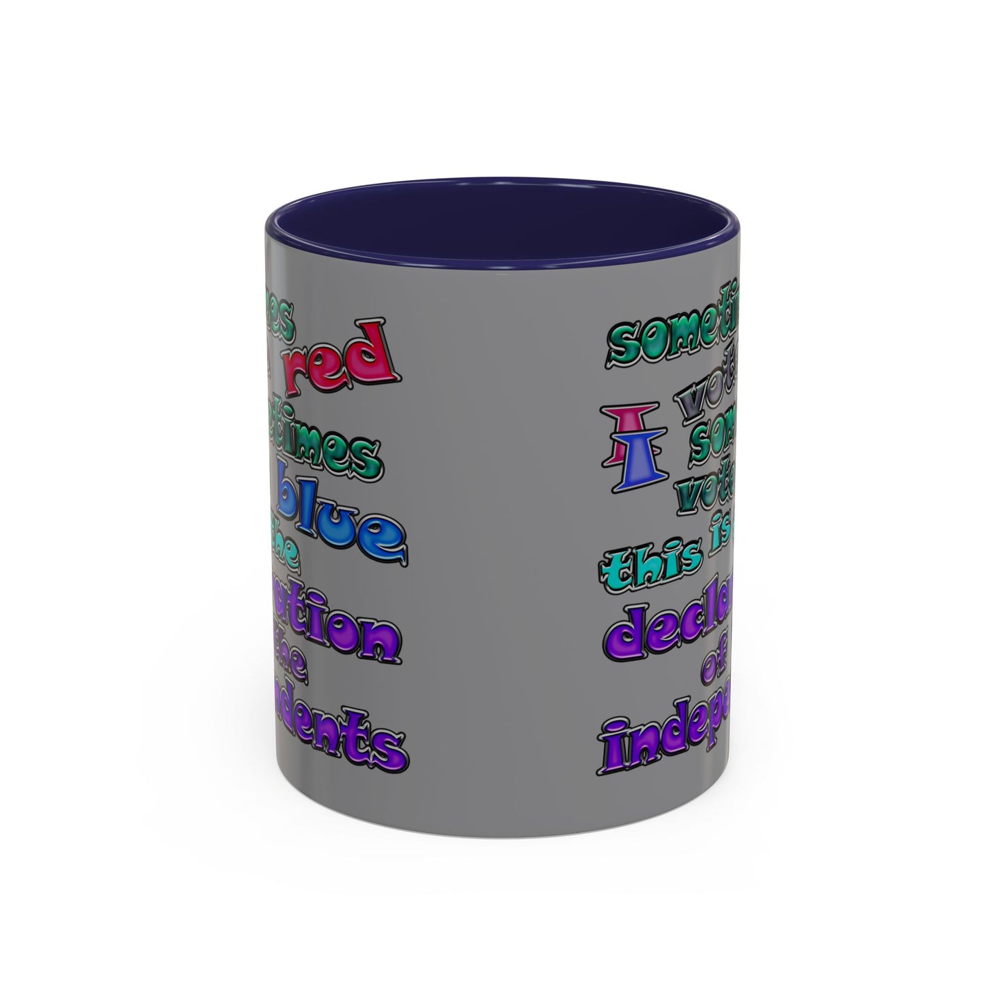 declaration of the independents - Accent Mug (grey)