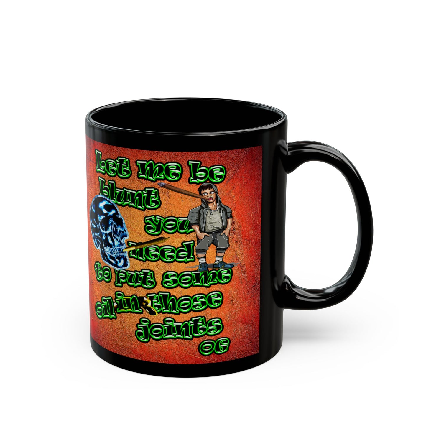 og - Black Mug (burnt orange)