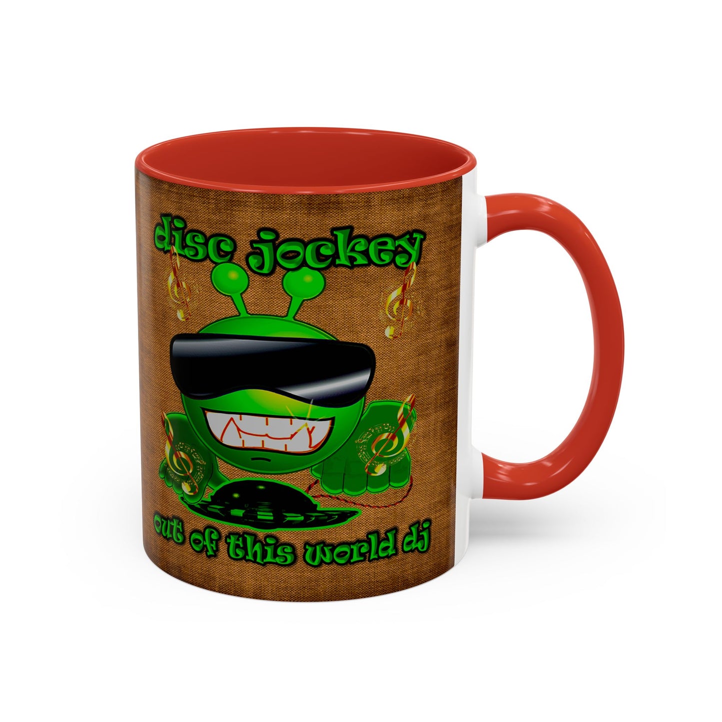 disc jockey - Accent Mug (brown papyrus)
