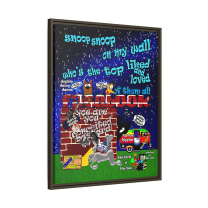 snoops - framed canvas art
