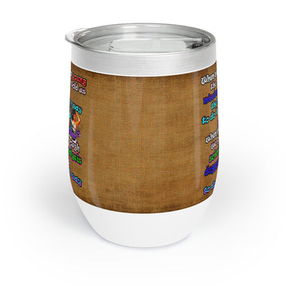 doggystyle - Chill Wine Tumbler (brown papyrus)