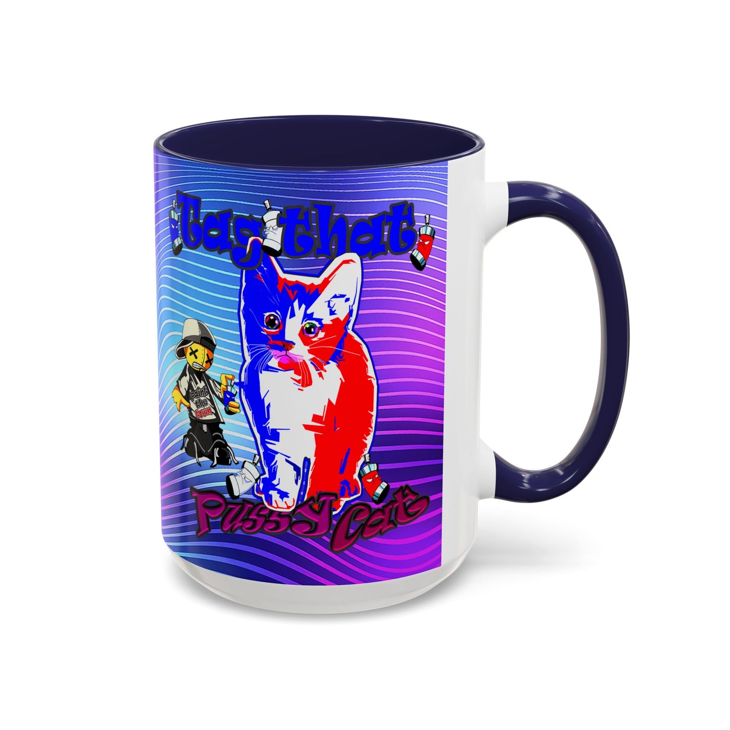 tag that - Accent Mug (purple wave)