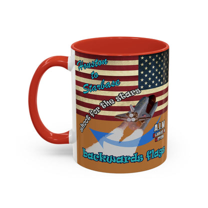 shoot for the stars - Accent Mug (light brown)