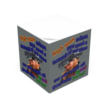 high noon - note cube (dark grey)