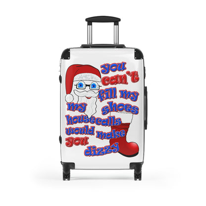 santa's shoes - Suitcase (white)
