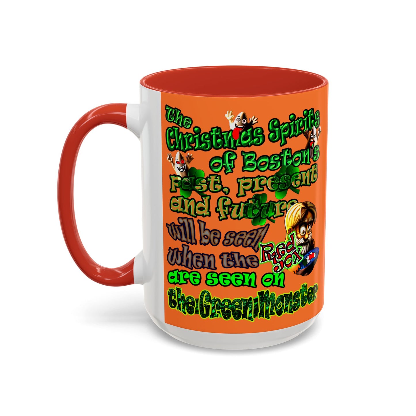 christmas spirits of boston - Accent Mug (crusta)