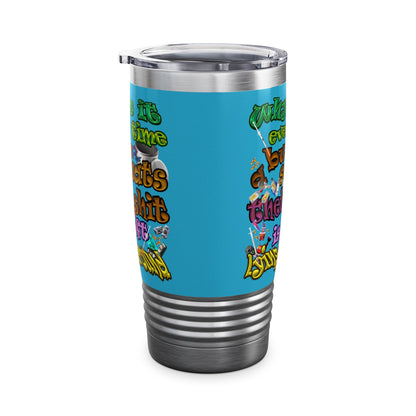 the bum's shit - Ringneck Tumbler, 20oz (turquoise)